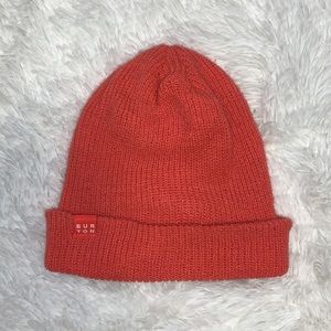Burton salmon pink long beanie